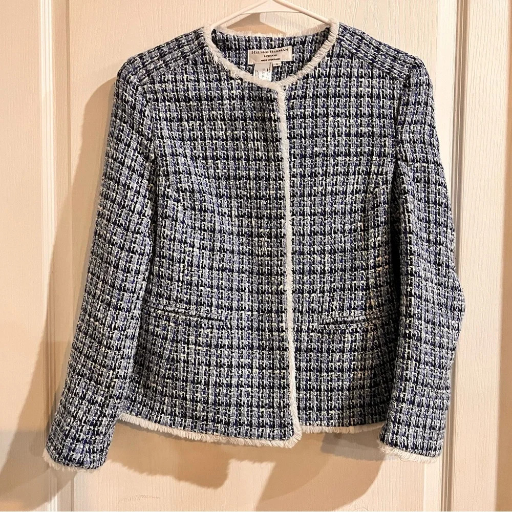 Helene Berman Black and White Tweed Jacket
